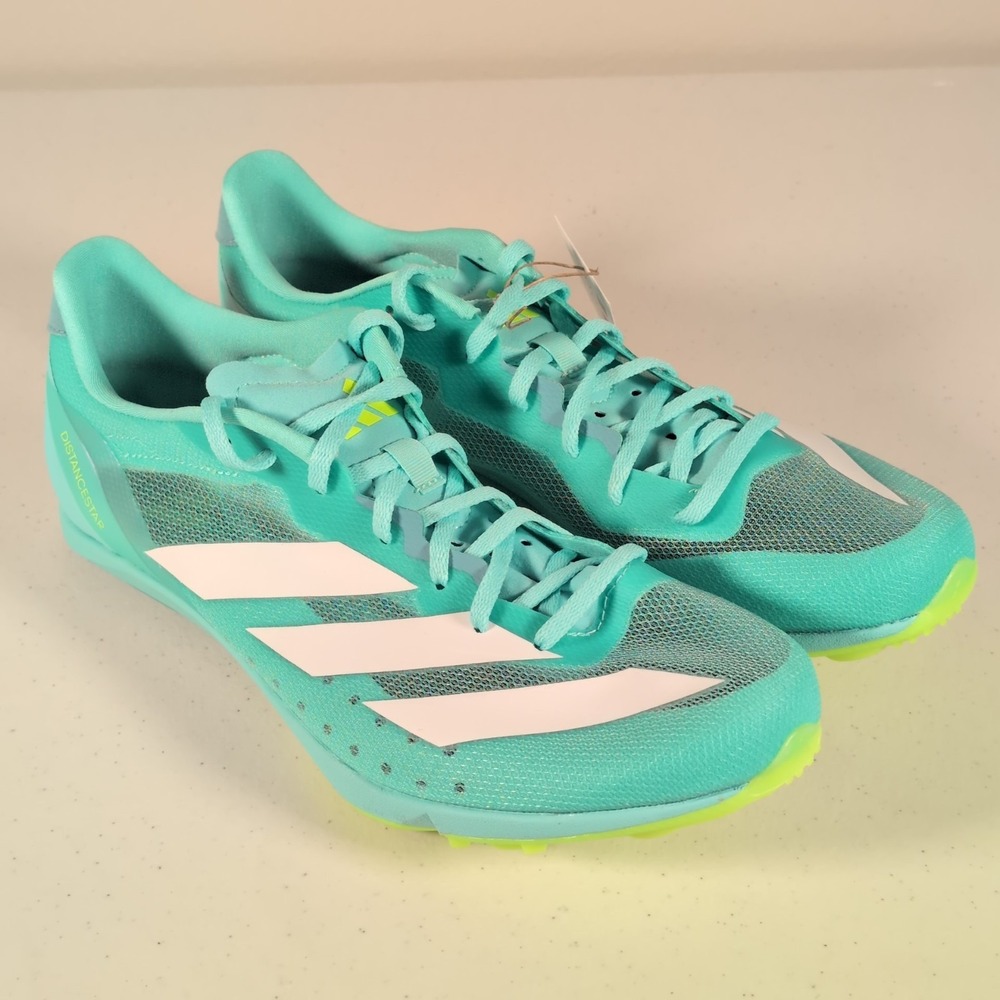 Adidas Adizero Distancestar Blue Cloud White Lucid Lemon Men's Size 9 JI2999